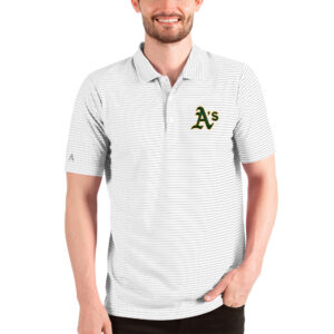 Men's Antigua White Athletics Esteem Polo