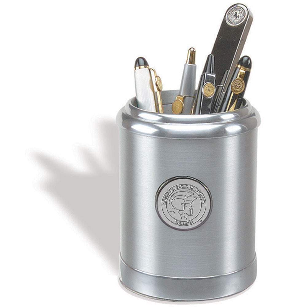 Silver Norfolk State Spartans Galaxy Pencil Caddy