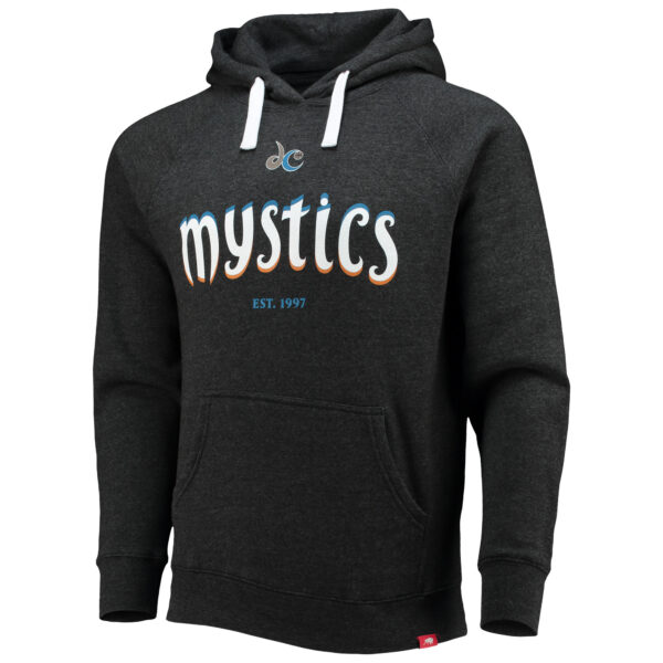 Men's Sportiqe Black Washington Mystics 25th Anniversary Olsen Tri-Blend Raglan Pullover Hoodie - Image 6