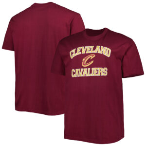 Men's Wine Cleveland Cavaliers Big & Tall Heart & Soul T-Shirt