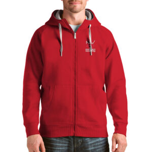 Men's Antigua Red Northwest-Shoals Community College Victory Full-Zip Hoodie