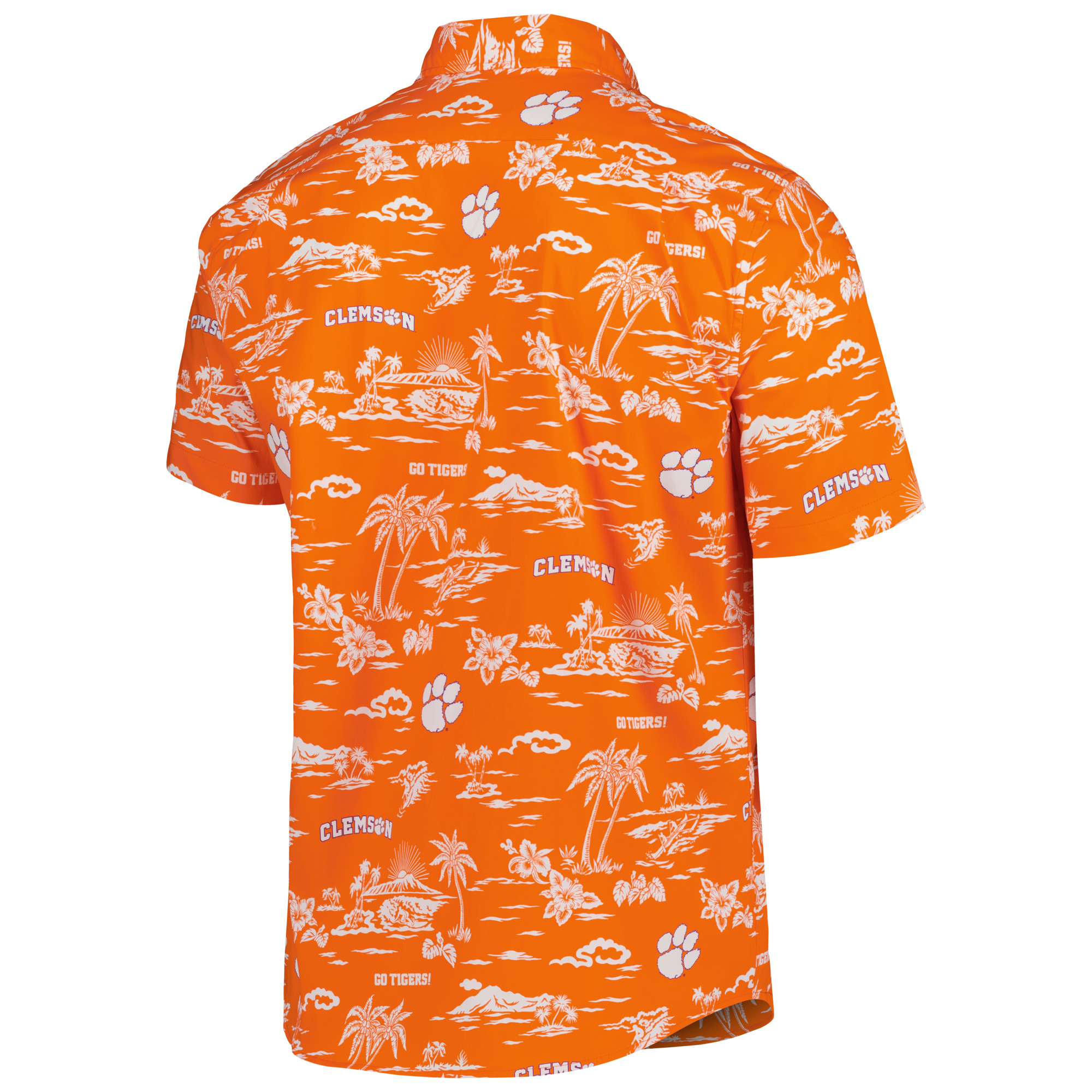 Men's Reyn Spooner Orange Clemson Tigers Classic Button-Down Shirt - Image 7