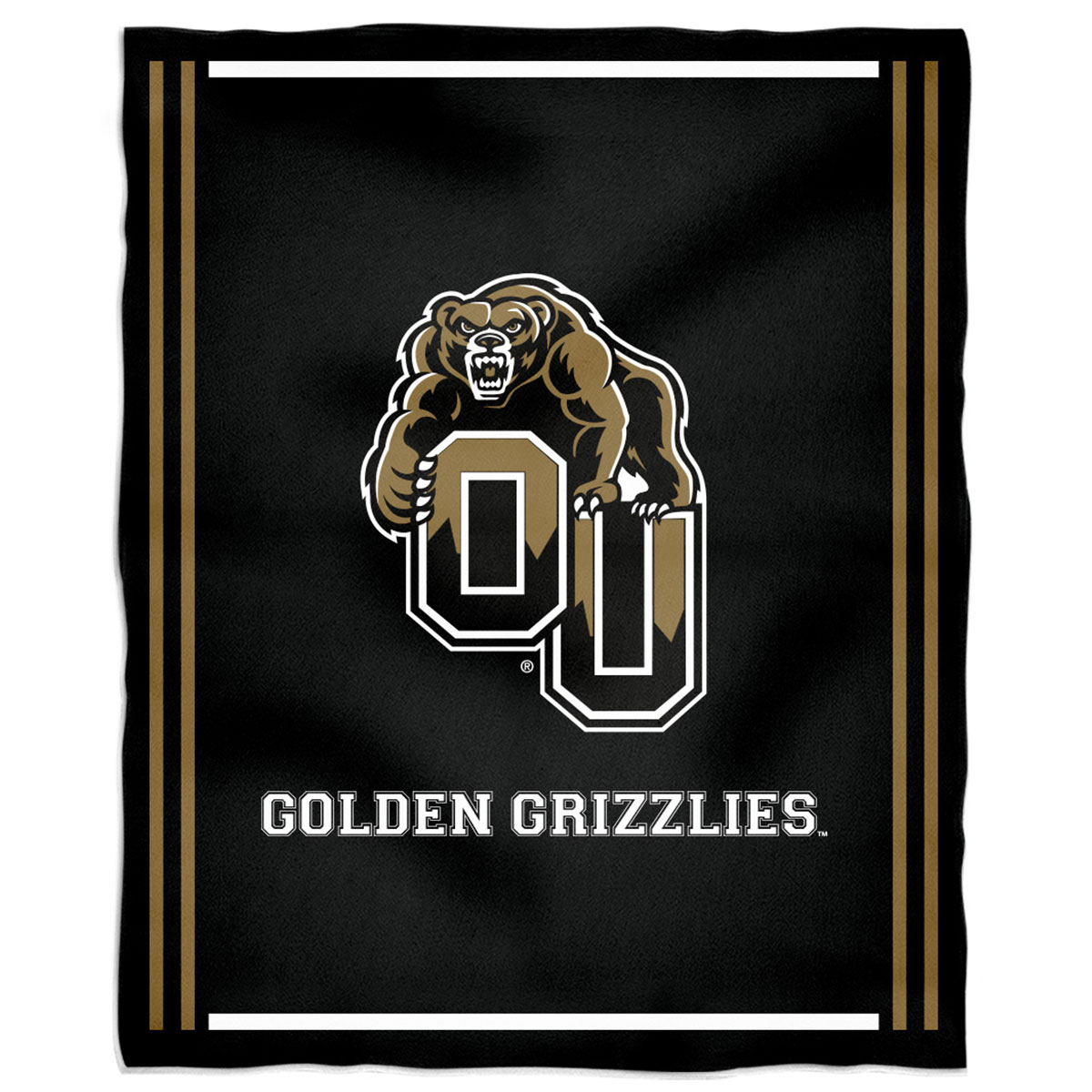 Oakland Golden Grizzlies 36'' x 48'' Children's Mascot Plush Blanket