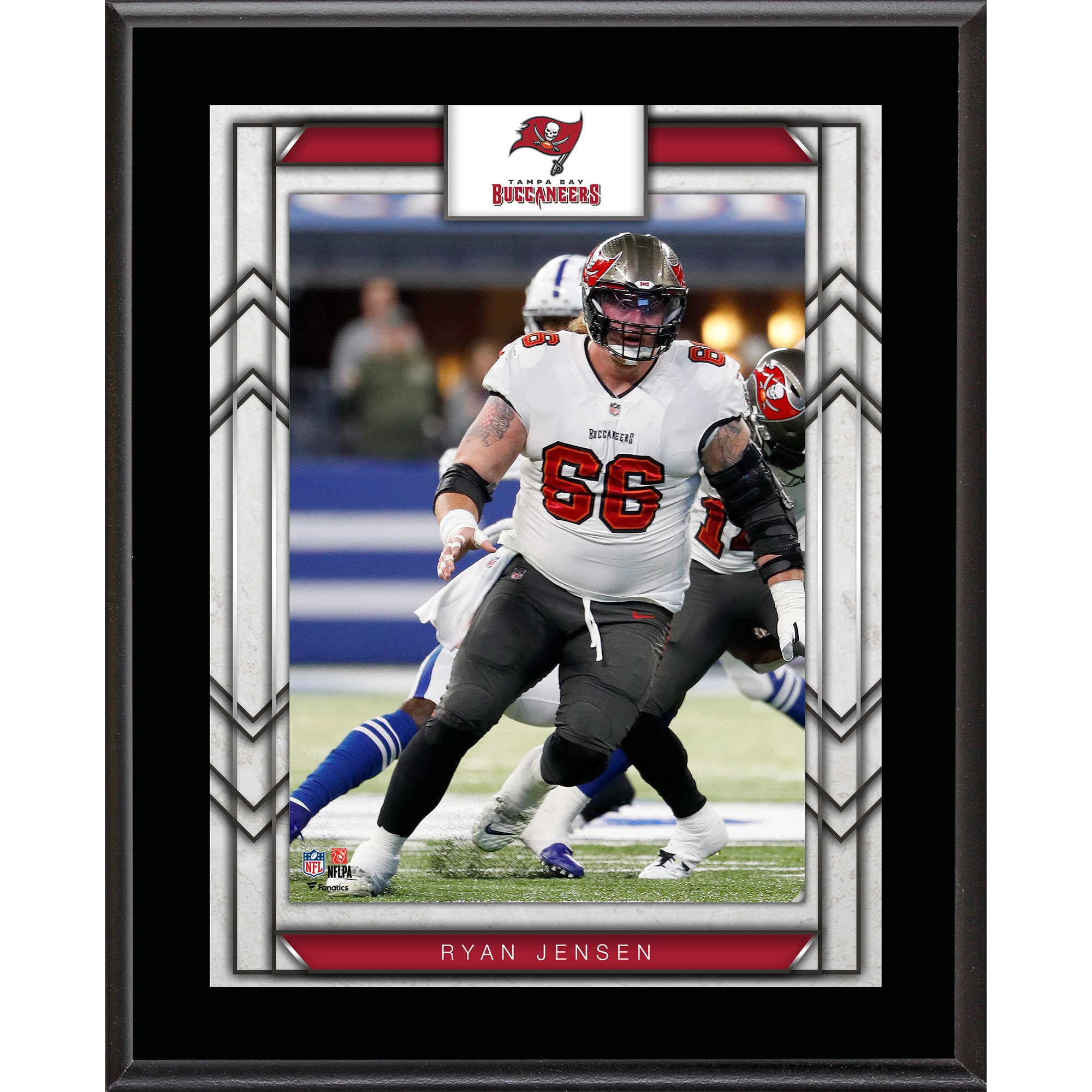 Ryan Jensen Tampa Bay Buccaneers Framed 10.5" x 13" Sublimated Player Plaque