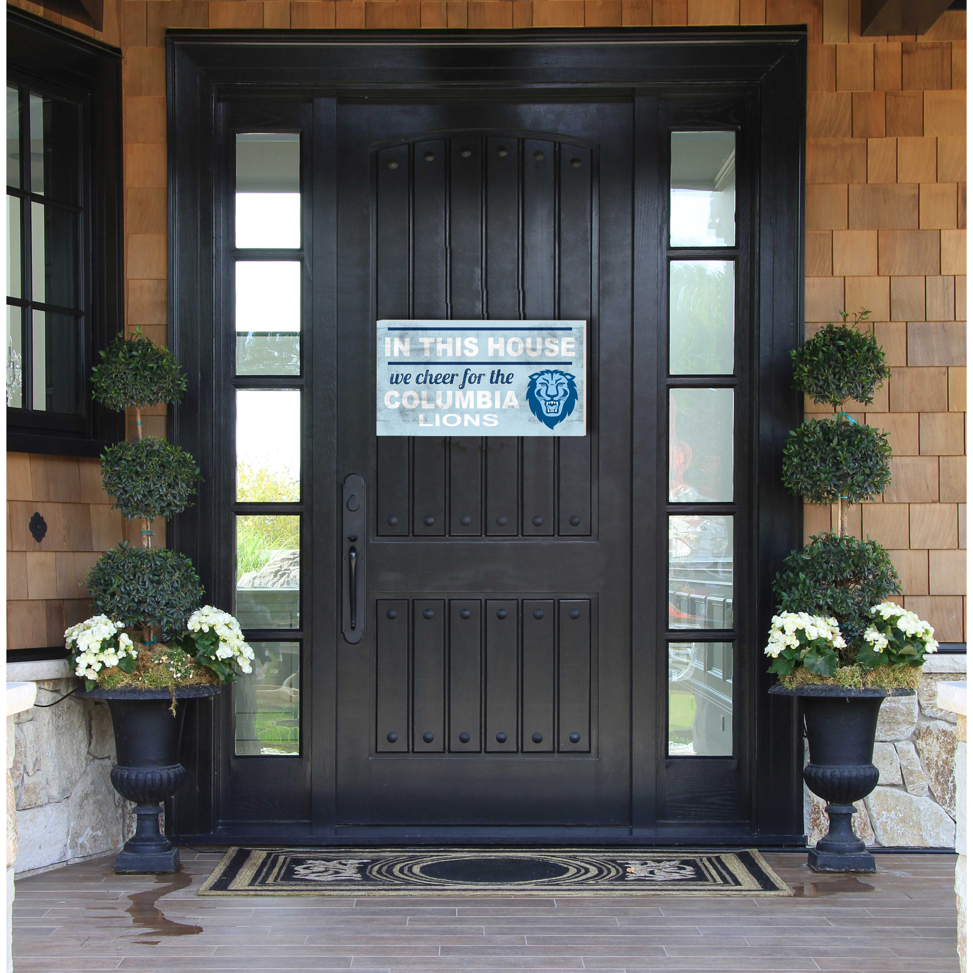 Columbia University 11'' x 20'' Indoor/Outdoor In This House Sign - Image 3