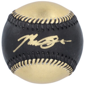 Max Scherzer Texas Rangers Autographed Rawlings Gold & Black Leather Baseball