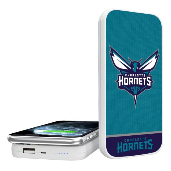 Charlotte Hornets Endzone Design 5000 mAh Legendary Design Wireless Power Bank