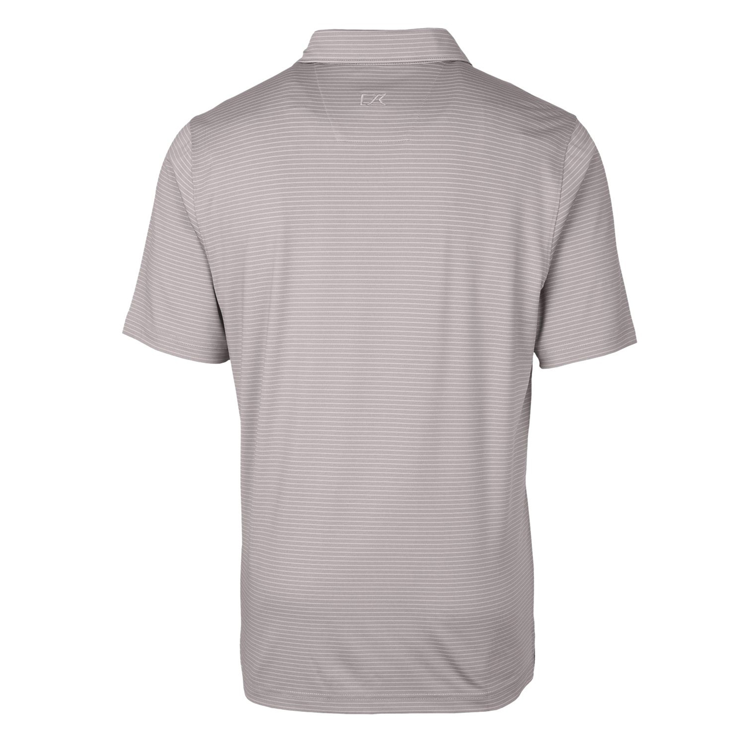 Men's Cutter & Buck Gray NC State Wolfpack Big & Tall Forge Pencil Stripe Stretch Polo - Image 4