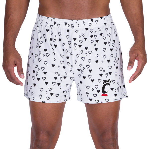 Men's Concepts Sport White Cincinnati Bearcats Epiphany Allover Print Knit Boxer Shorts