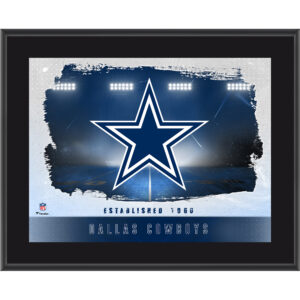 Dallas Cowboys Framed 10.5" x 13" Sublimated Horizontal Team Logo Plaque