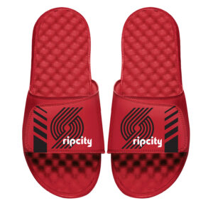 Men's ISlide Red Portland Trail Blazers Statement Slide Sandals