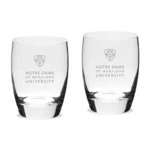 Notre Dame of Maryland Gators 15.75oz. Two-Piece Luigi Bormioli Michelangelo Water Glass Set