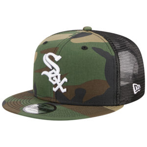 Men's New Era Camo Chicago White Sox Woodland Camo Trucker 9FIFTY Snapback Hat