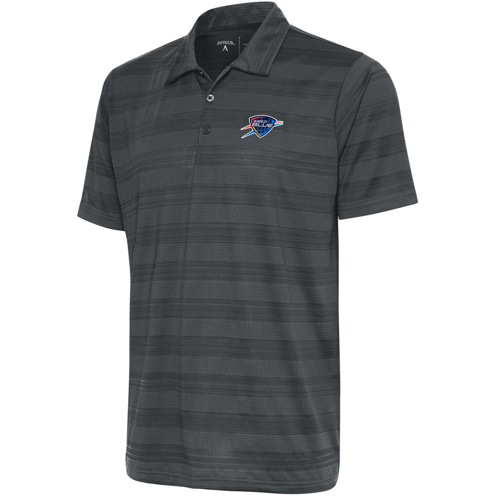 Men's Antigua Charcoal Oklahoma City Blue Compass Polo