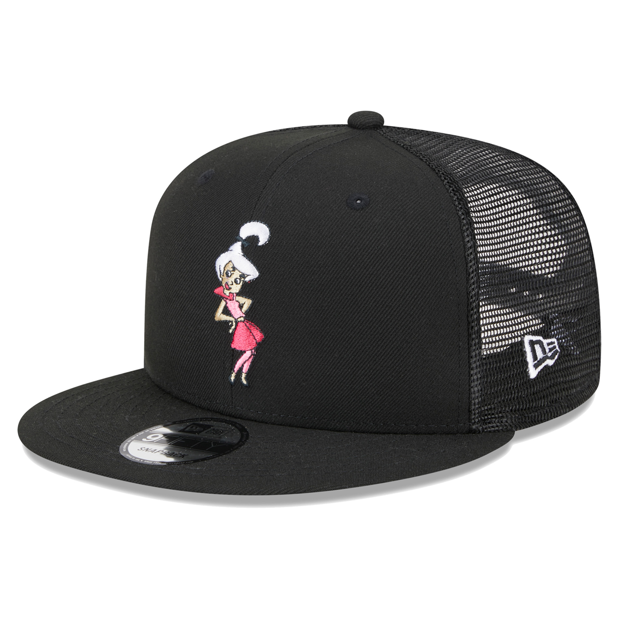 Men's New Era Black The Jetsons Judy Jetson Trucker 9FIFTY Snapback Hat