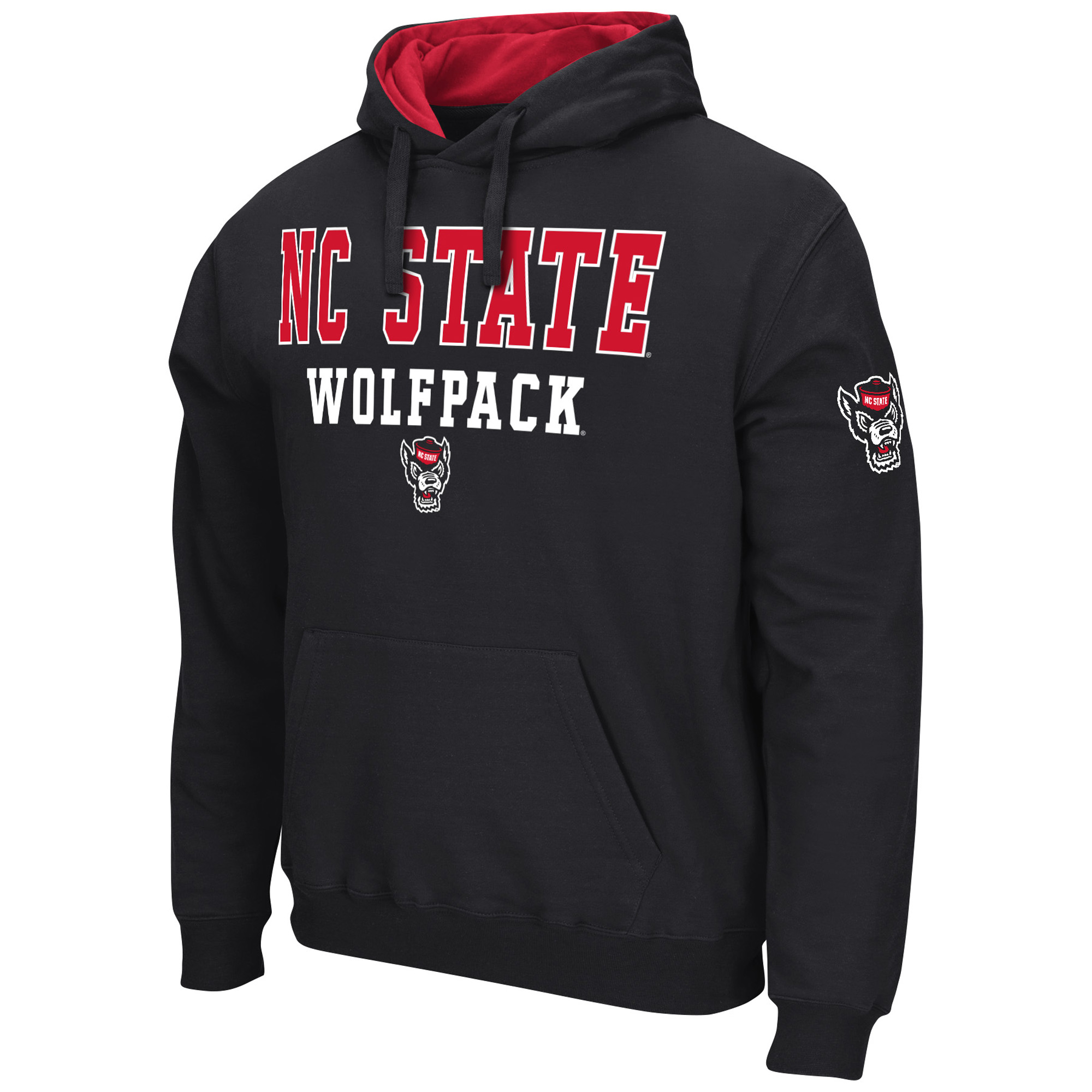 Men's Colosseum Black NC State Wolfpack Sunrise Pullover Hoodie - Image 3