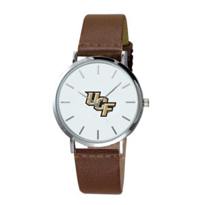 Men's Brown UCF Knights Plexus Leather Watch