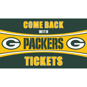 Green Bay Packers 28" x 16" Come Back With Tickets Door Mat