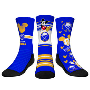 Youth Rock Em Socks Mickey Mouse Royal Buffalo Sabres Three-Pack Crew Socks Set