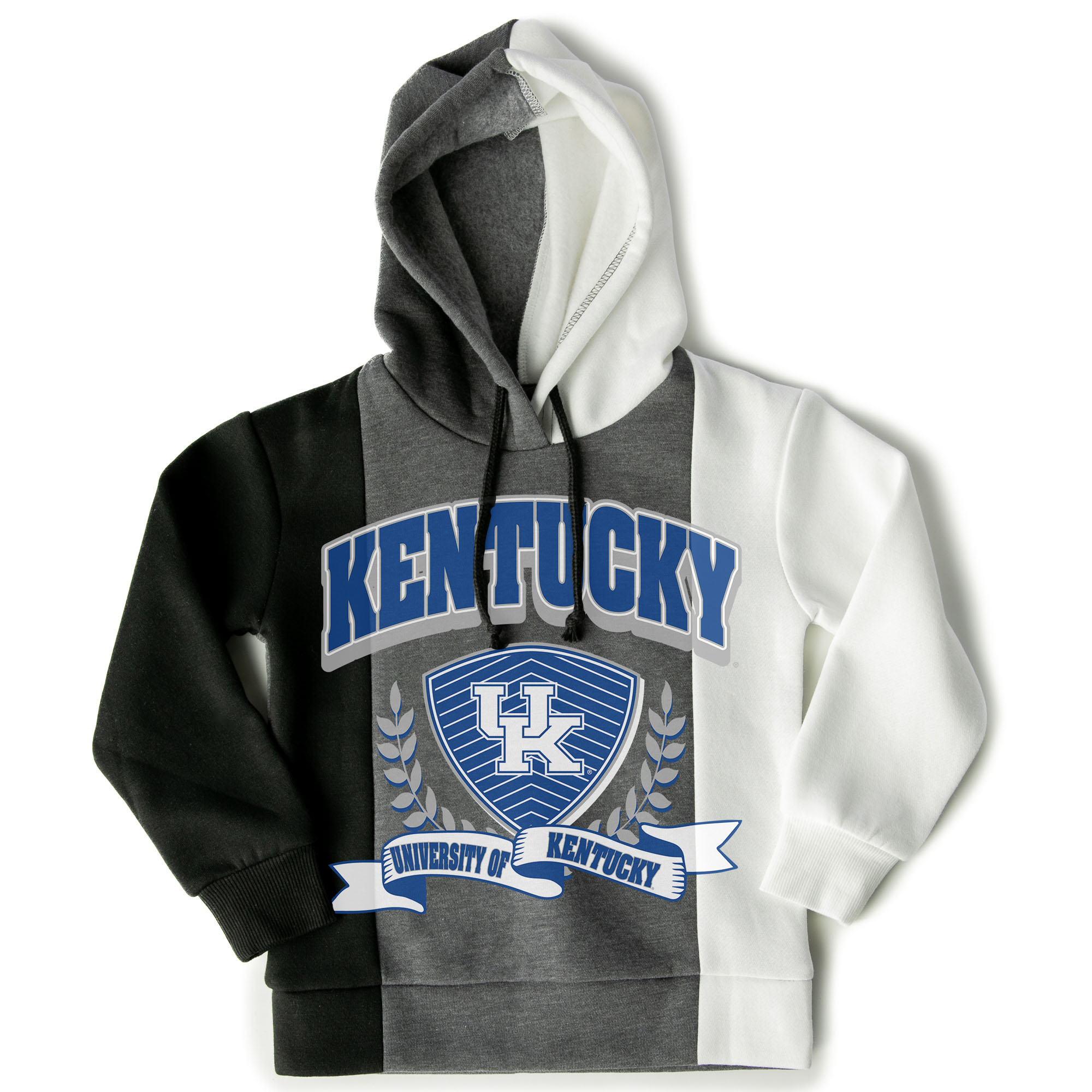 Girls Youth Gameday Couture Black Kentucky Wildcats Hall Of Fame Color Block Pullover Hoodie