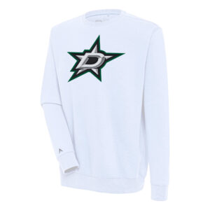 Men's Antigua  White Dallas Stars Victory Pullover Sweatshirt