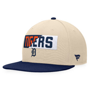 Men's Fanatics Khaki/Navy Detroit Tigers Cycle Snapback Hat