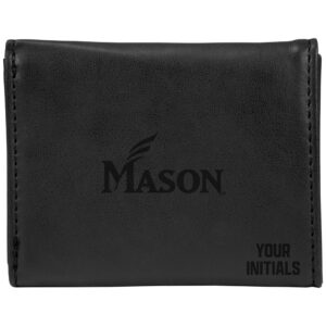 Black George Mason Patriots Personalized Trifold Wallet