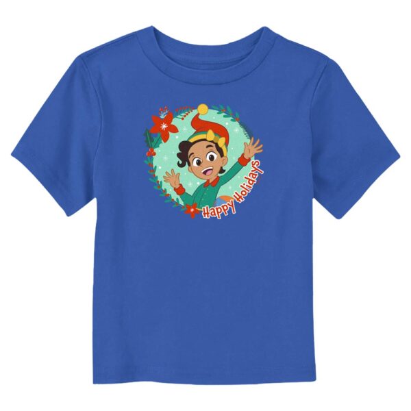 Toddler Mad Engine  Royal Blippi Happy Holidays Graphic T-Shirt