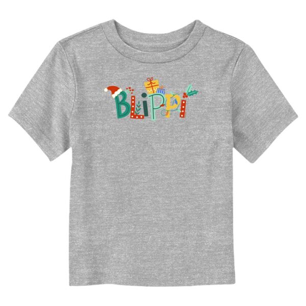 Toddler Mad Engine  Heather Gray Blippi Ornaments Graphic T-Shirt