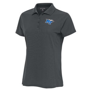 Women's Antigua  Pewter Middle Tennessee State University Lightning Legacy Pique Polo