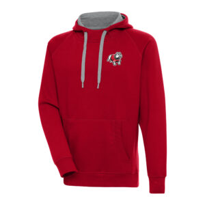 Men's Antigua  Scarlet Gardner-Webb Bulldogs Victory Pullover Hoodie
