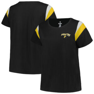 Women's Profile Black Pittsburgh Pirates Plus Size Scoop Neck T-Shirt