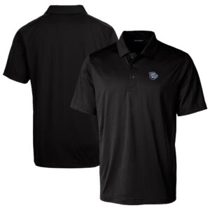 Men's Cutter & Buck Black Lehigh Valley IronPigs Prospect Textured Stretch Polo