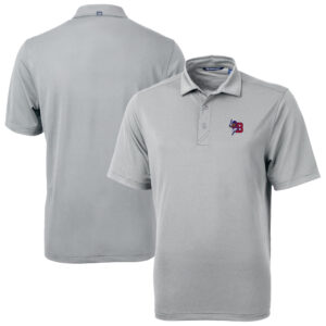 Men's Cutter & Buck Gray Buffalo Bisons Virtue Eco Pique Recycled Polo