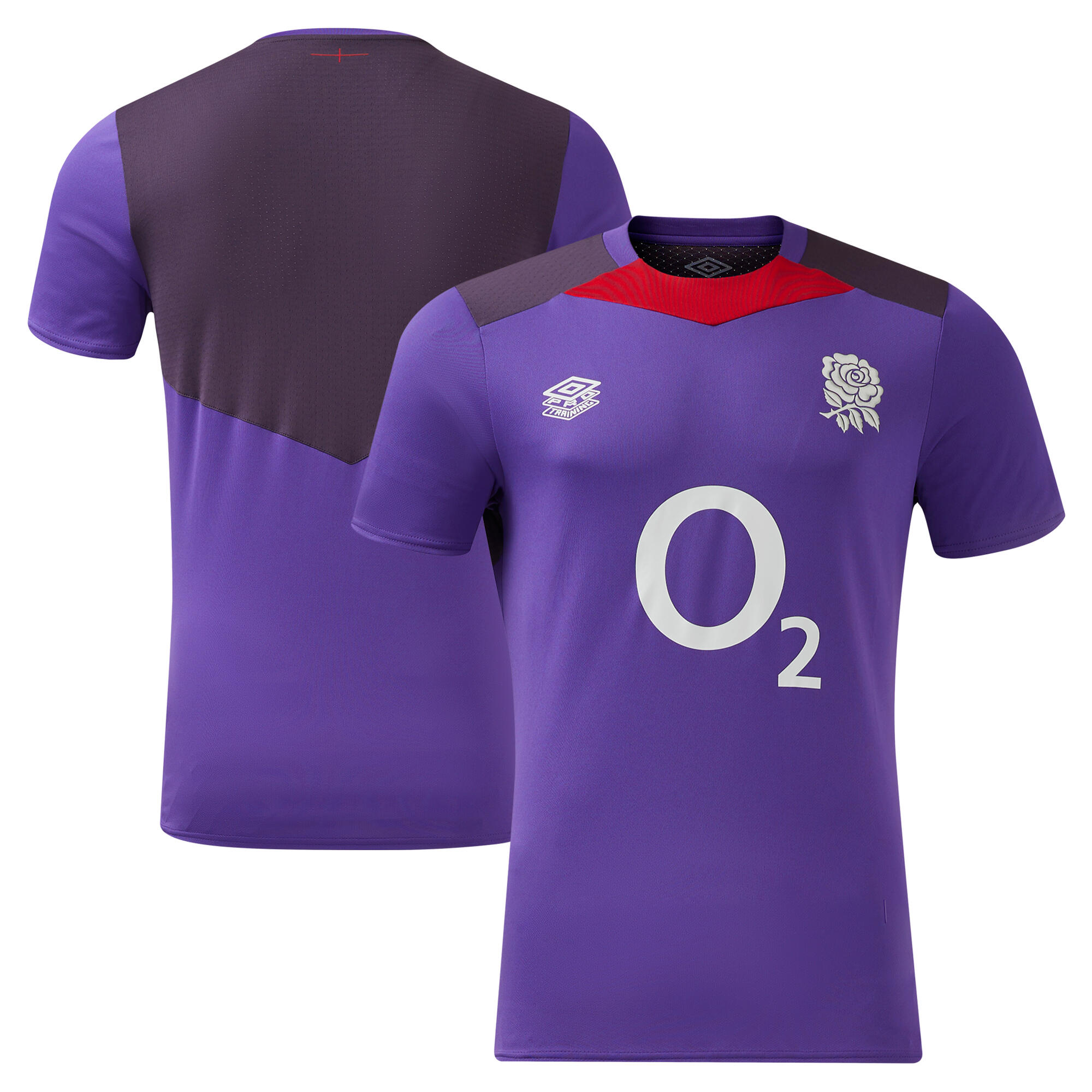 England Rugby Gym Training T-Shirt - Purple - Mens