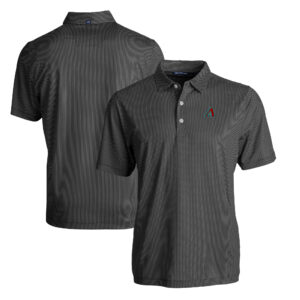 Men's Cutter & Buck  Black Arizona Diamondbacks Pike Eco Symmetry Stretch Recycled Polo