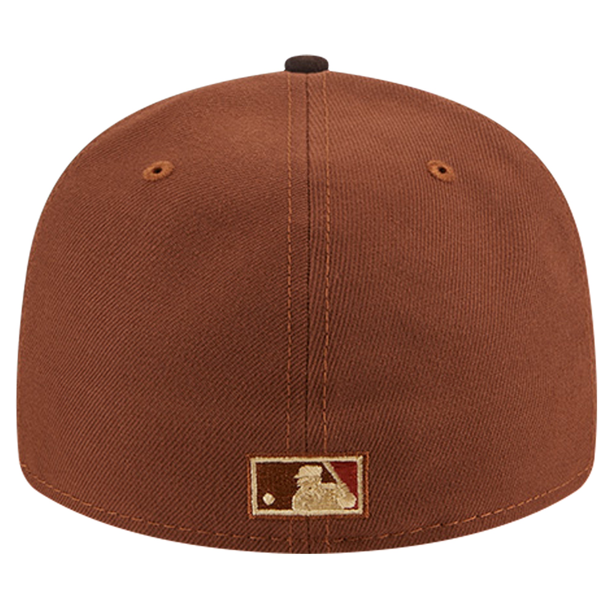 Men's New Era Brown Oakland Athletics Velvet Logo Fill Low Profile 59FIFTY FItted Hat - Image 9