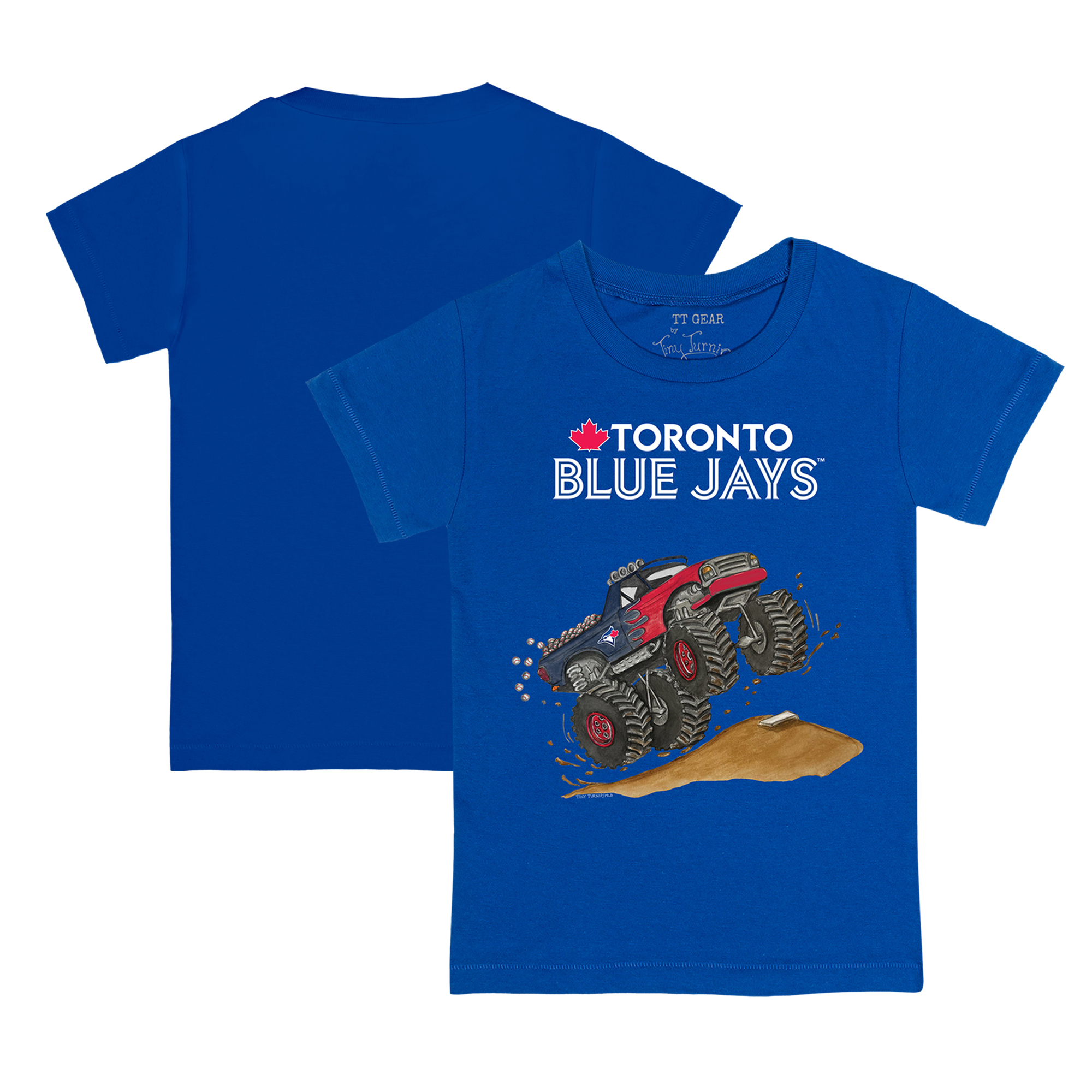 Youth Tiny Turnip Royal Toronto Blue Jays Monster Truck T-Shirt - Image 5