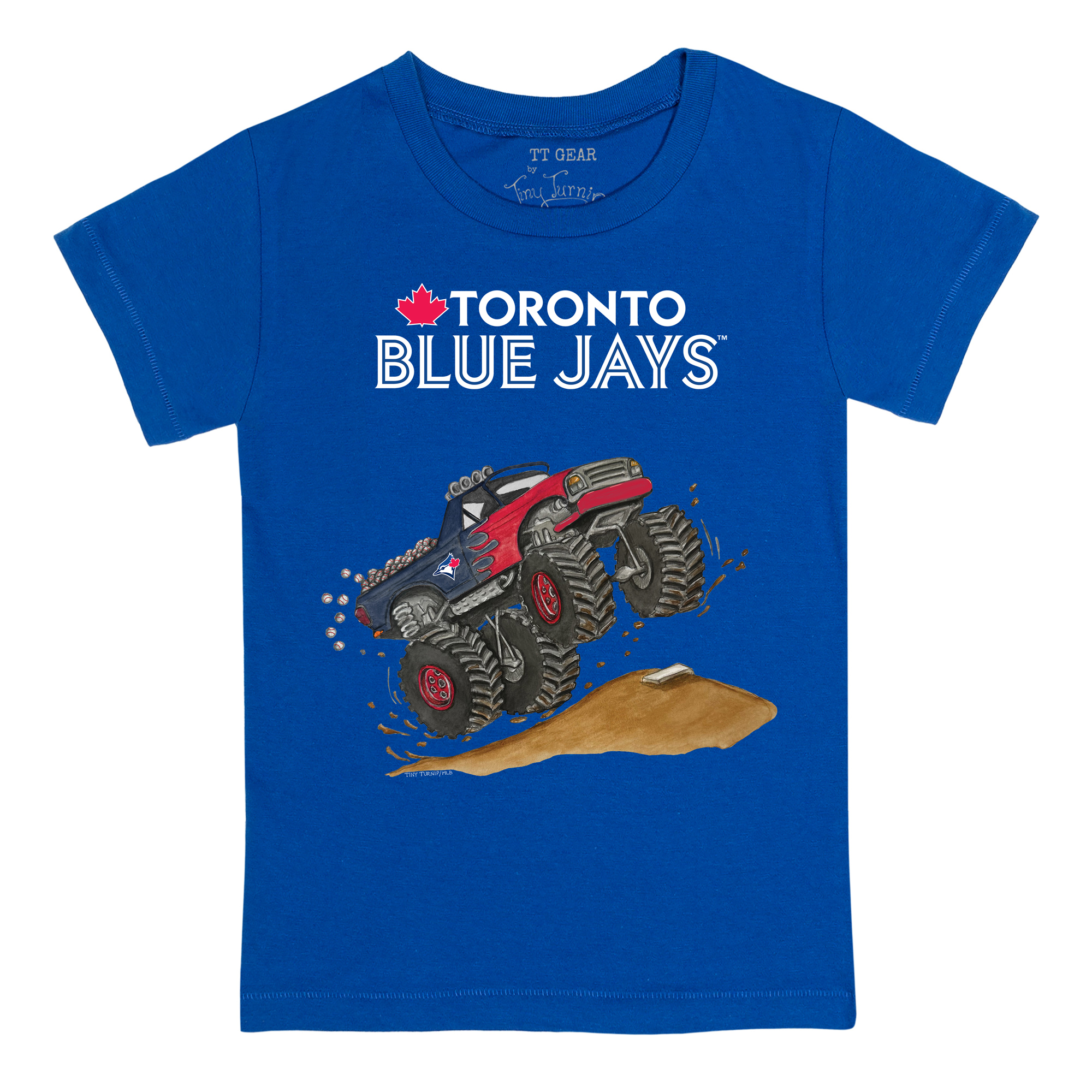 Youth Tiny Turnip Royal Toronto Blue Jays Monster Truck T-Shirt - Image 6