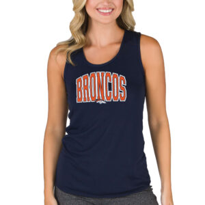 Women's Concepts Sport  Navy Denver Broncos Marathon Racer Back Tank Top