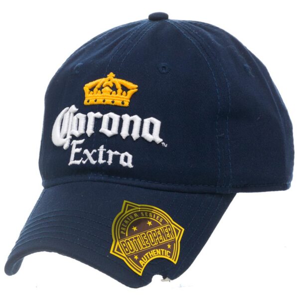 Unisex  Blue Corona Beer Crown Bottle Opener Snapback Adjustable Hat