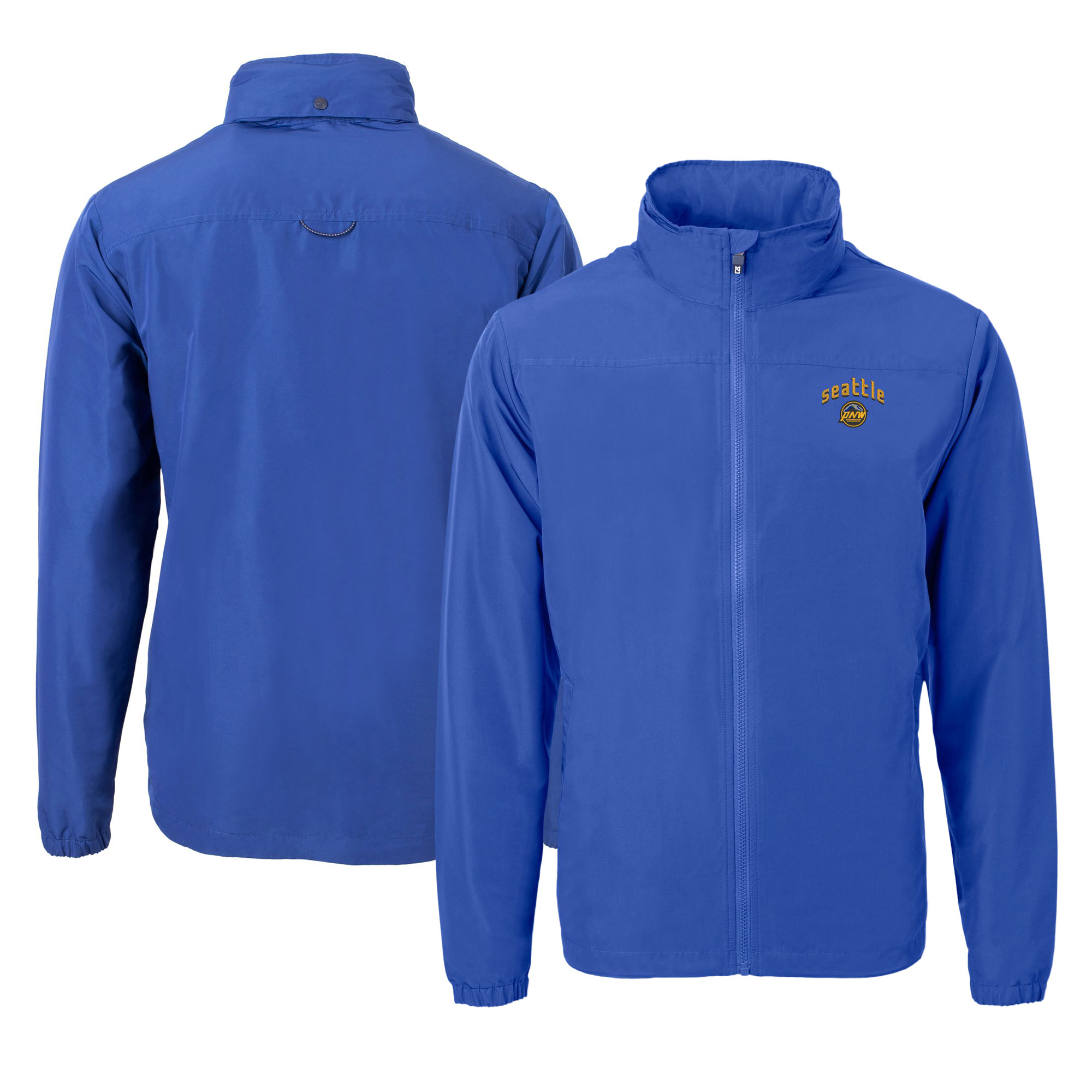 Men's Cutter & Buck Blue Seattle Mariners City Connect Charter Eco Recycled Full-Zip Jacket - Image 5