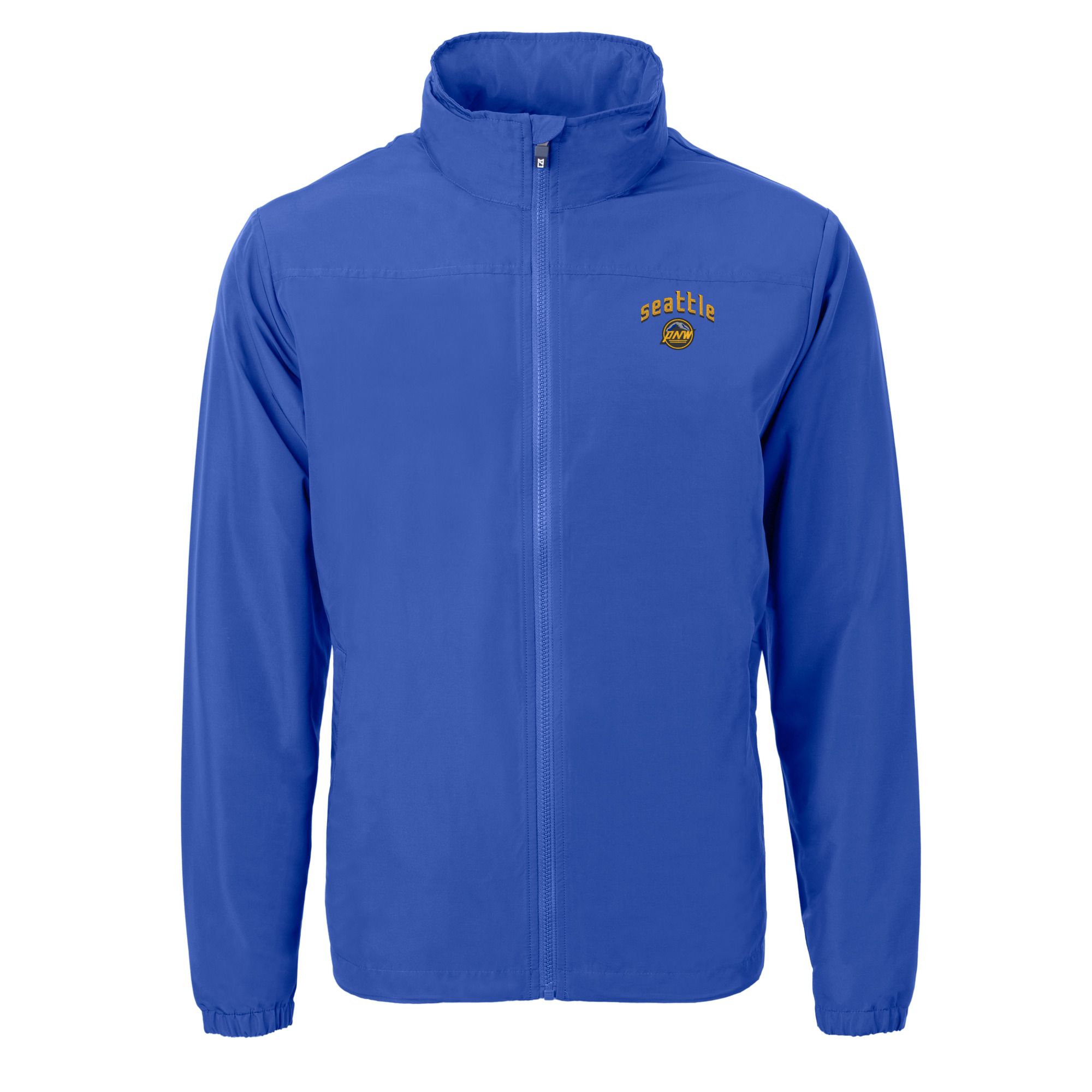 Men's Cutter & Buck Blue Seattle Mariners City Connect Charter Eco Recycled Full-Zip Jacket - Image 3