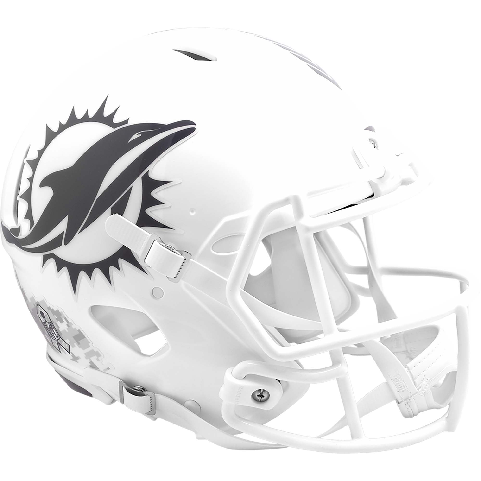 Riddell Miami Dolphins 2024 Salute To Service Speed Authentic Helmet