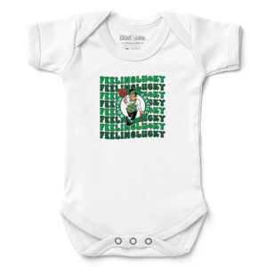 Newborn & Infant Chad & Jake White Boston Celtics St. Patrick's Day Feeling Lucky Bodysuit