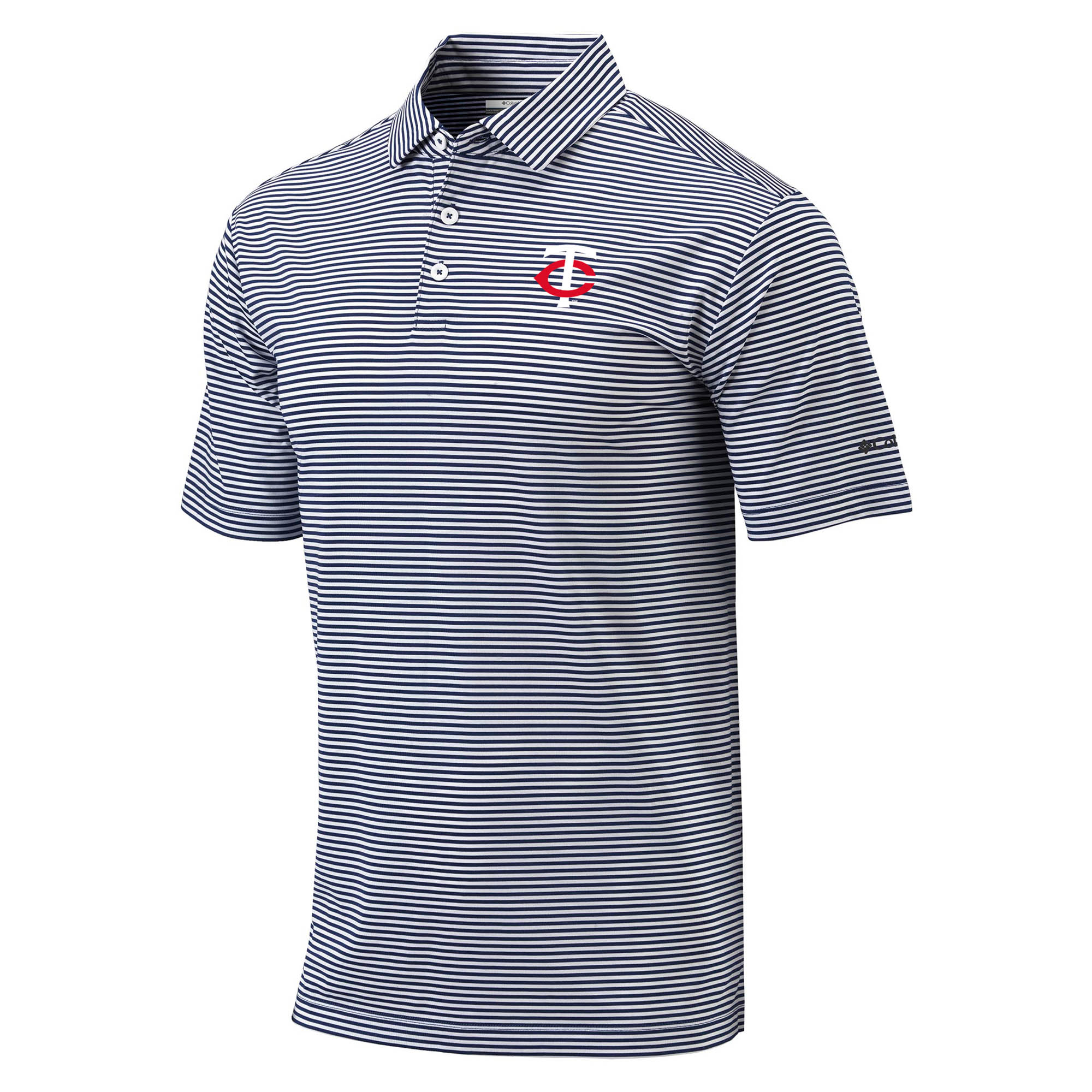 Men's Columbia Navy Minnesota Twins Omni-Wick Club Invite Polo - Image 3