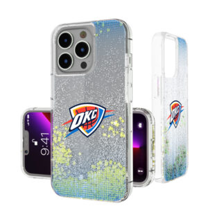 Oklahoma City Thunder Linen Logo iPhone Glitter Case
