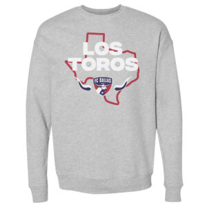 Men's 500 Level Heather Gray FC Dallas Los Toros Pullover Sweatshirt