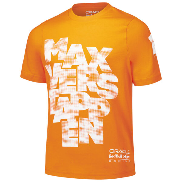 Youth Max Verstappen Orange Red Bull Racing Expression Driver T-Shirt - Image 6