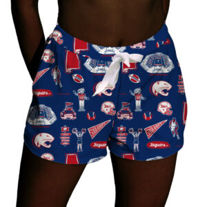 Women's Vive La Fete Navy South Alabama Jaguars Impressions Artwork Lounge Shorts